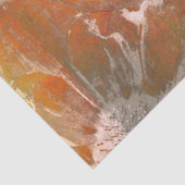 Pumpkin Sonnenblumen Burnt Orange Vintage Textur Seidenpapier (Detail)