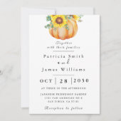 Pumpkin Sonnenblumen Einladung (Vorderseite)