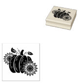 Pumpkin Sonnenblumen Niedlich Herbstfest Gummistempel (Stempel)