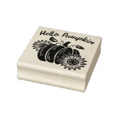 Pumpkin Sonnenblumen Niedlich Ihren Text hinzufüge Gummistempel (Stempel)