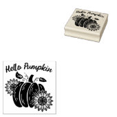 Pumpkin Sonnenblumen Niedlich Ihren Text hinzufüge Gummistempel (Stempel)