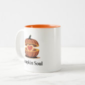 Pumpkin Soul Autumn Coffee Mug Zweifarbige Tasse (Vorderseite Links)