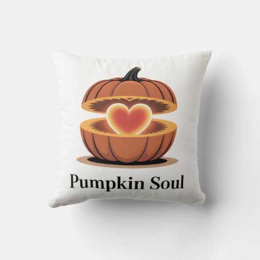 Pumpkin Soul Cozy Fall Pillow Kissen (Rückseite)