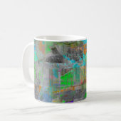 "Pumpkin Spice Abstract" abstract art coffee mug Kaffeetasse (Vorderseite Links)