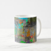 "Pumpkin Spice Abstract" abstrakte Kunst Kaffeetas Kaffeetasse (VorderseiteRechts)