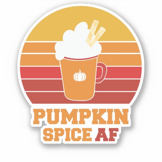Pumpkin Spice AF Aufkleber (Vorderseite)