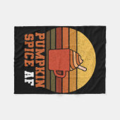 Pumpkin Spice Af - Fall Fleecedecke (Vorderseite (Horizontal))
