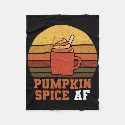 Pumpkin Spice Af - Fall Fleecedecke (Vorderseite)