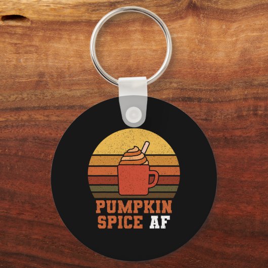 Pumpkin Spice Af - Fall Schlüsselanhänger (Vorderseite)