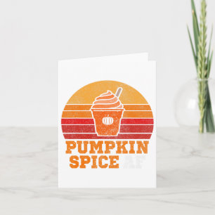 Pumpkin Spice Af Fun Men Husband Apparel Halloween Karte