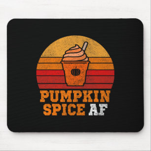 Pumpkin Spice Af Fun Men Husband Apparel Halloween Mousepad