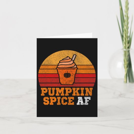 Pumpkin Spice af Fun Men Husnd Apparel Halloween G Karte (Vorderseite)