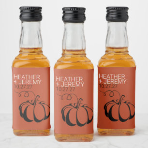 Pumpkin Spice Alkoholflaschenetikett
