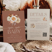 Pumpkin Spice All in One Baby Shower Einladung