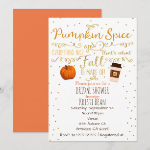 Pumpkin Spice & Alles Schöne zum Herbst Einladunge Einladung