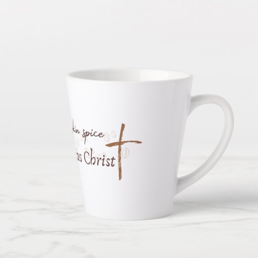 Pumpkin Spice and Jesus Christ Autumn Milchtasse (Rechts)