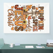 Pumpkin Spice and Jesus Christ Banner (Messe)