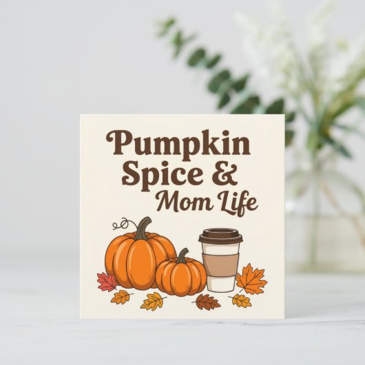 Pumpkin spice and mom life (Stehend Vorderseite)