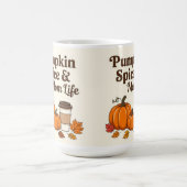 Pumpkin spice and mom life kaffeetasse (Mittel)