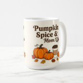 Pumpkin spice and mom life kaffeetasse (VorderseiteRechts)