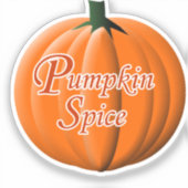 Pumpkin Spice Aufkleber (Vorderseite)