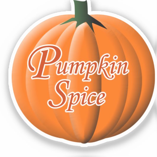 Pumpkin Spice Aufkleber (Vorderseite)