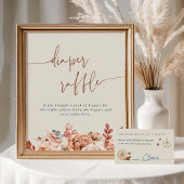 Pumpkin Spice Baby Dusche Windelwanne Raffle Ticke Begleitkarte