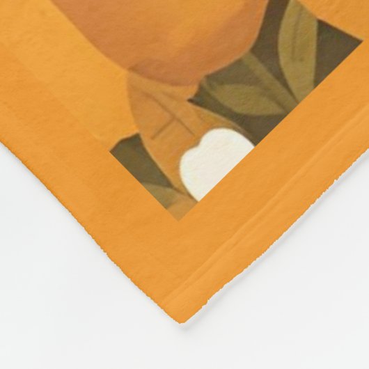 Pumpkin Spice Bear Fleece Blanket (Ecke)