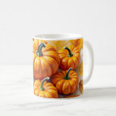Pumpkin Spice Bliss | Gemütliches Herbstdesign Kaffeetasse (VorderseiteRechts)