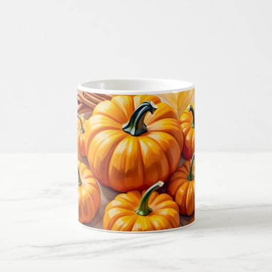 Pumpkin Spice Bliss | Gemütliches Herbstdesign Kaffeetasse (Mittel)