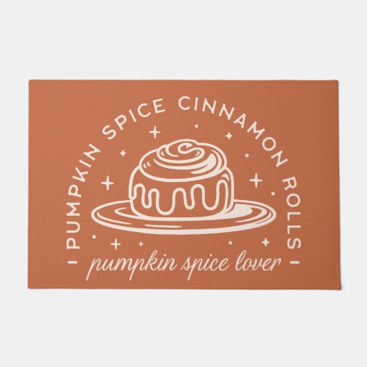 Pumpkin Spice Cinnamon Rolls Fußmatte (Vorderseite)
