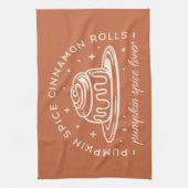 Pumpkin Spice Cinnamon Rolls Geschirrtuch (Vertikal)
