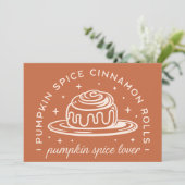 Pumpkin Spice Cinnamon Rolls Karte (Stehend Vorderseite)