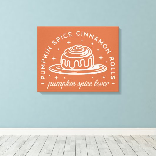 Pumpkin Spice Cinnamon Rolls Leinwanddruck (Insitu (Holzboden))