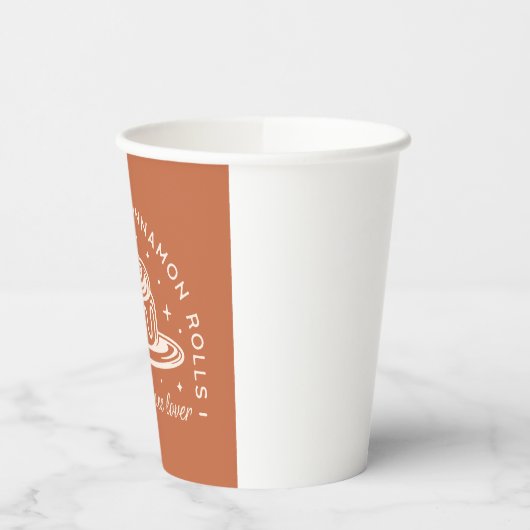 Pumpkin Spice Cinnamon Rolls Pappbecher (Links)