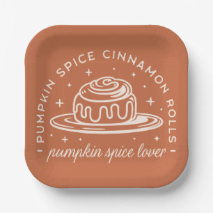 Pumpkin Spice Cinnamon Rolls Pappteller