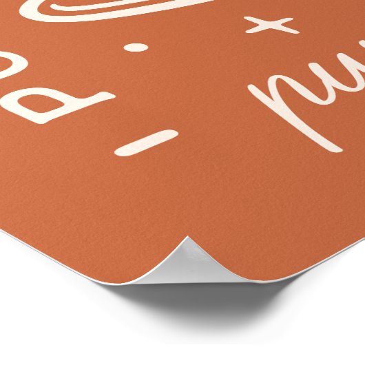 Pumpkin Spice Cinnamon Rolls Poster (Ecke)