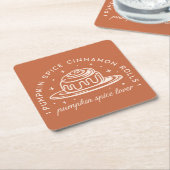 Pumpkin Spice Cinnamon Rolls Rechteckiger Pappuntersetzer (angewinkelt)