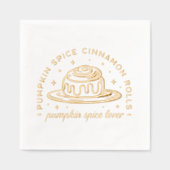Pumpkin Spice Cinnamon Rolls Servietten Mit Folie (Vorderseite)