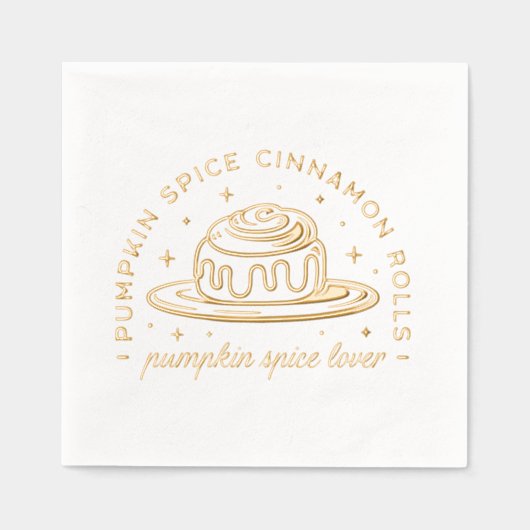 Pumpkin Spice Cinnamon Rolls Servietten Mit Folie (Vorderseite)