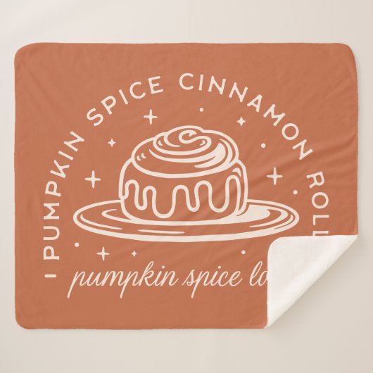 Pumpkin Spice Cinnamon Rolls Sherpadecke (Vorderseite (Horizontal))