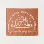 Pumpkin Spice Cinnamon Rolls Wandteppich (Vorderseite (Horizontal))