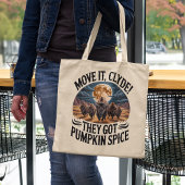 Pumpkin Spice Coffee Funny Bison Stampede Tragetasche