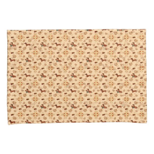 Pumpkin Spice Dackel Nice Kissenbezug (Vorderseite-Rechts)