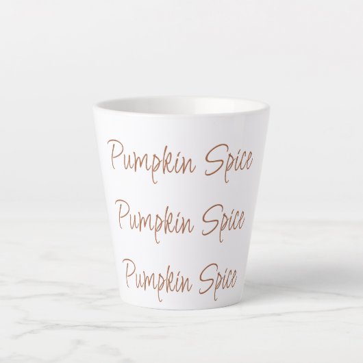 Pumpkin Spice Einfach stilvoll Milchtasse (Vorderseite)