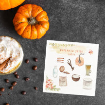 Pumpkin Spice | Erntedank Friendsgiving Napkin