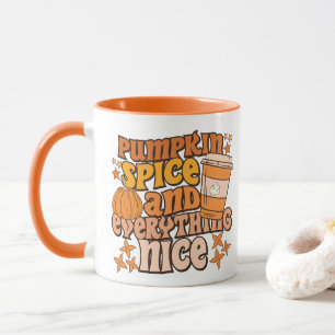 "Pumpkin Spice & Everything Nice" Herbstsaison Tasse