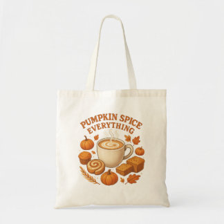 Pumpkin Spice Everything Tote Bag – Cozy Fall Tragetasche