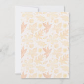 Pumpkin Spice Fall Erntedank Brautparty Einladung (Rückseite)