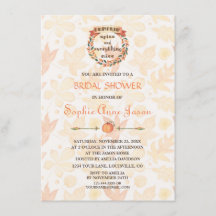 Pumpkin Spice Fall Erntedank Brautparty